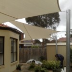 Patio Walkway Tensioned Sails